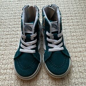 Vans Kids High Top Sk-8 sneakers in Teal - Size 8
